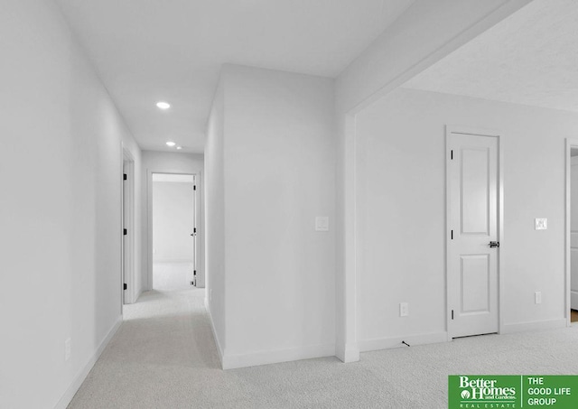 11018 N 161st St, Bennington, NE 68007 - hall with carpet, recessed lighting, and baseboards