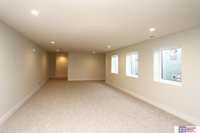 view of carpeted empty room