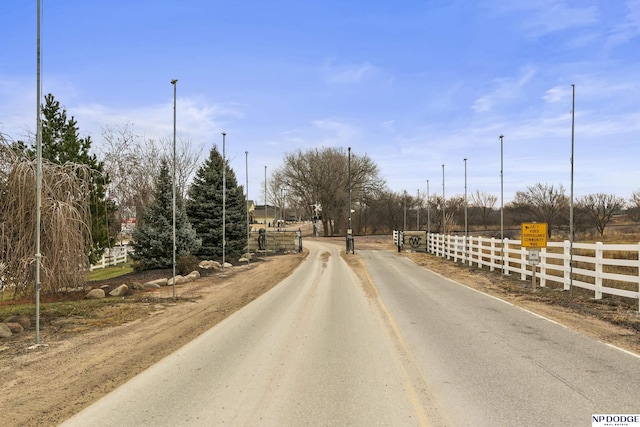 view of road