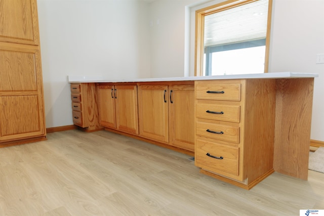 interior space with hardwood / wood-style flooring