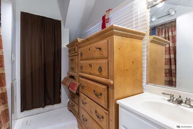 bathroom with vanity