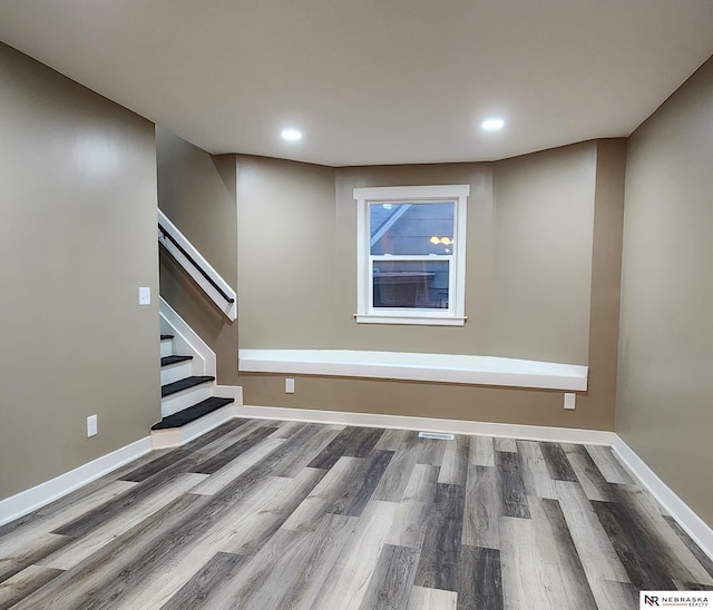 interior space featuring hardwood / wood-style flooring