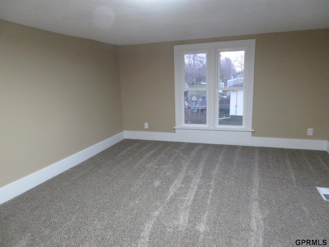 view of carpeted empty room