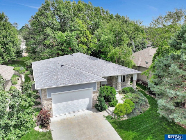 birds eye view of property