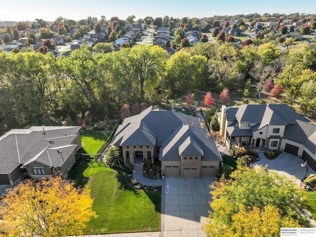 birds eye view of property