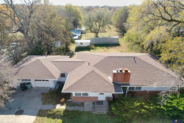 birds eye view of property