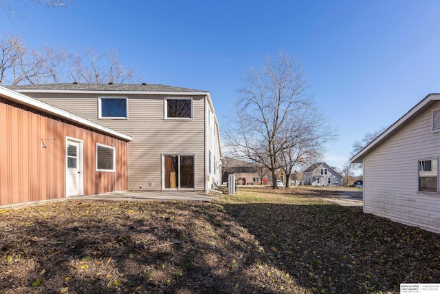 rear view of house with a patio area