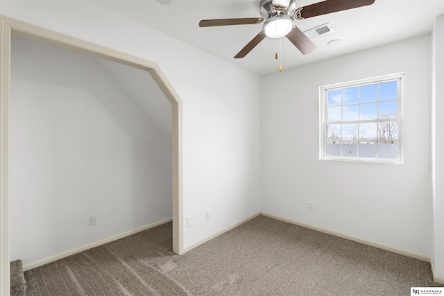 view of carpeted empty room