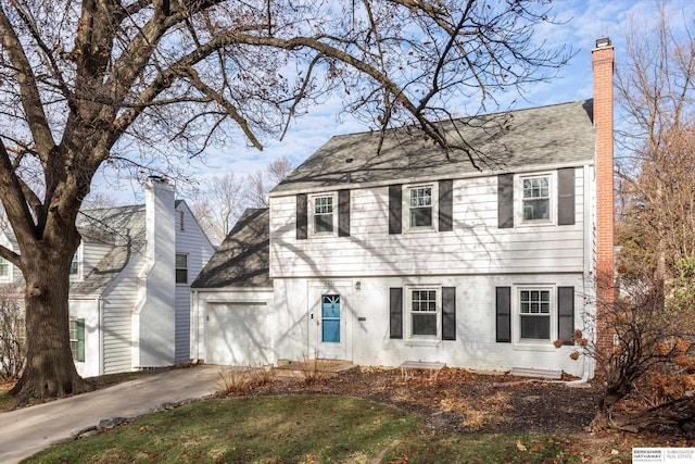 view of colonial-style house