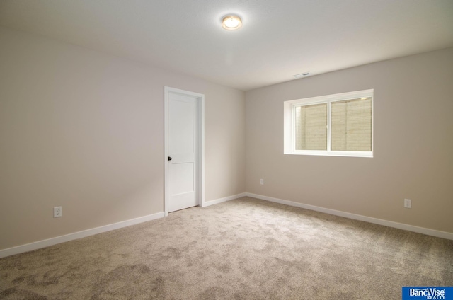 view of carpeted empty room