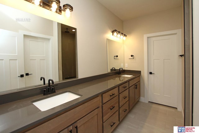 bathroom with vanity