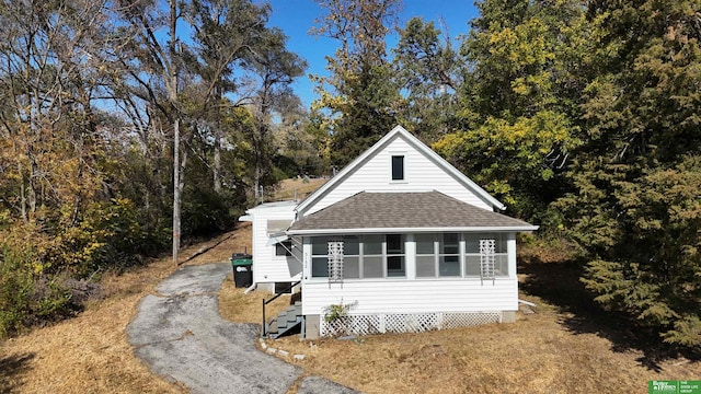 view of property exterior