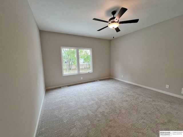 view of carpeted empty room