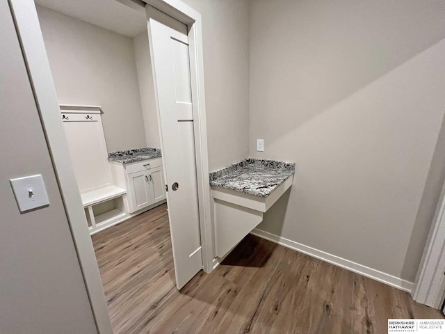 interior space featuring light hardwood / wood-style flooring