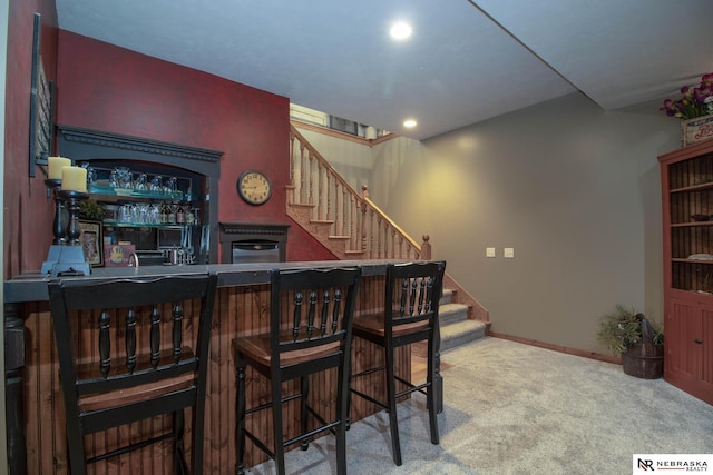 bar with carpet floors