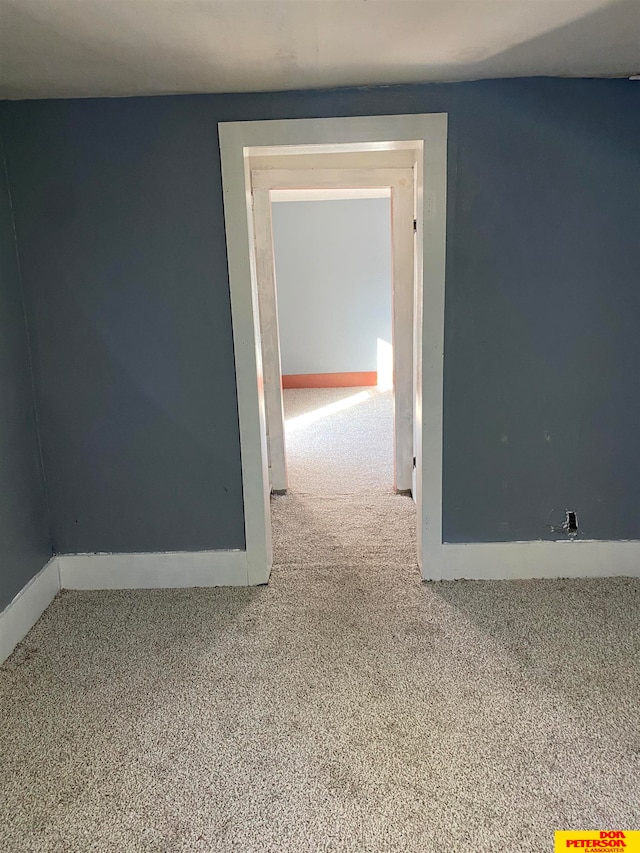 view of carpeted empty room