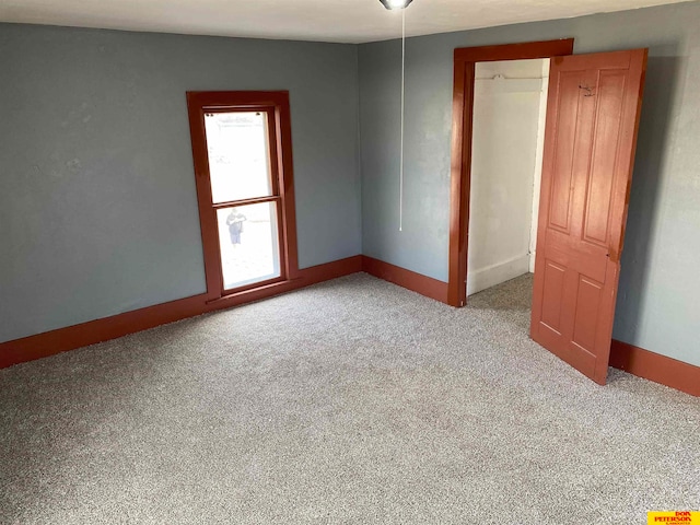 view of carpeted empty room