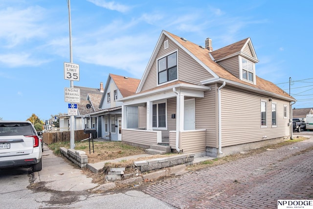 view of front of home