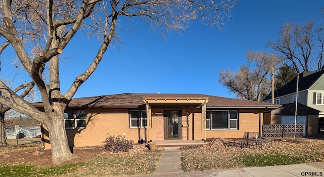 view of front of home