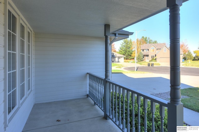 balcony with a porch