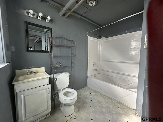 1424 4th Ave, Scottsbluff, NE 69361 - full bathroom with bathtub / shower combination, vanity, and toilet