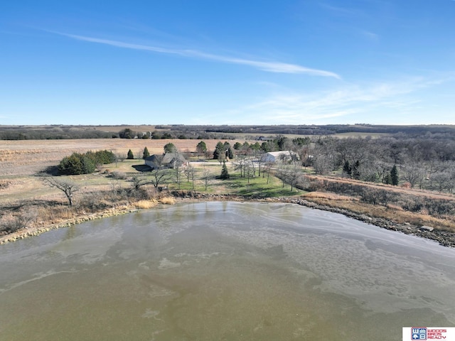 bird's eye view with a rural view