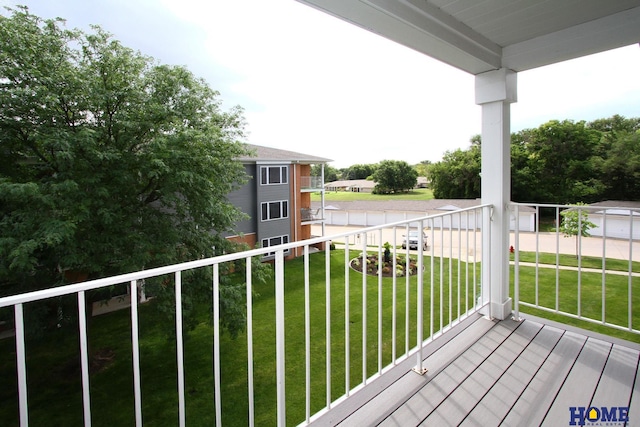 view of balcony