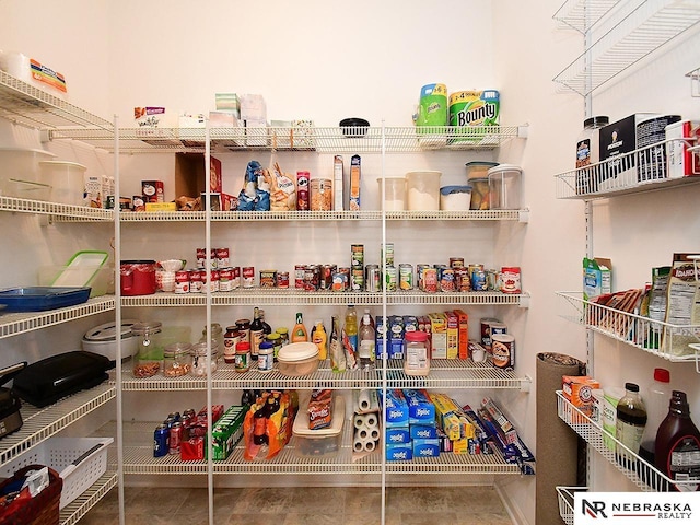 view of pantry