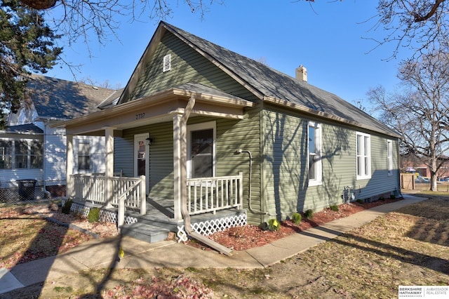 bungalow with a porch