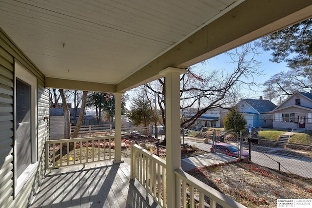 exterior space featuring a porch