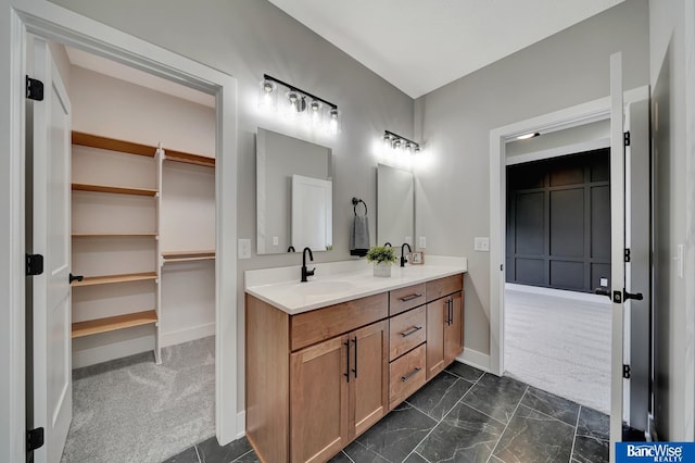 bathroom with vanity