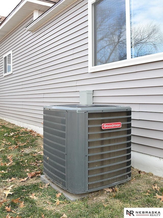 exterior details featuring cooling unit