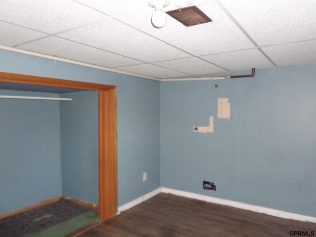 interior space featuring dark wood-type flooring