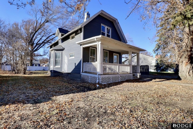 view of front facade with a porch