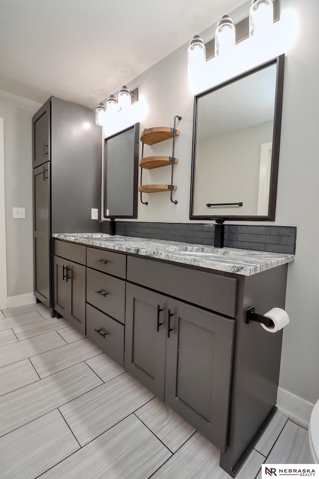 bathroom featuring vanity