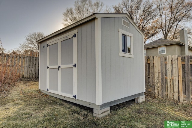 view of outdoor structure