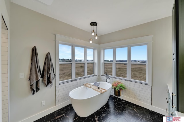 bathroom featuring a bathing tub