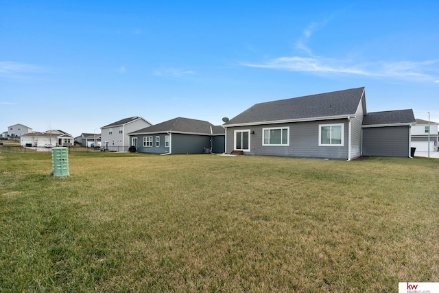 exterior space featuring a lawn