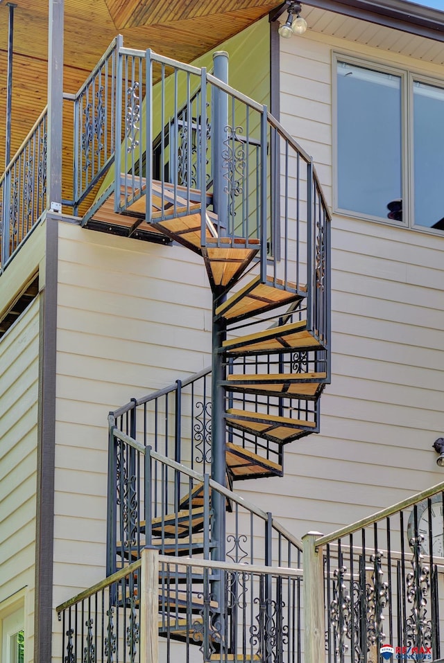 view of stairs