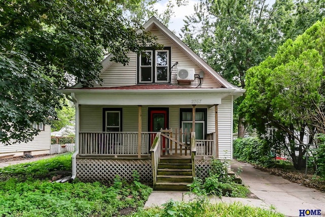 bungalow-style house featuring a porch