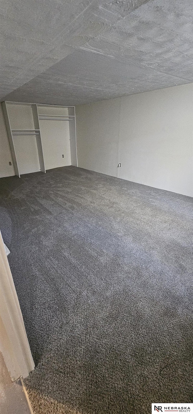 basement with carpet