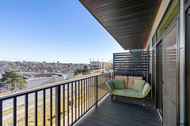 view of balcony