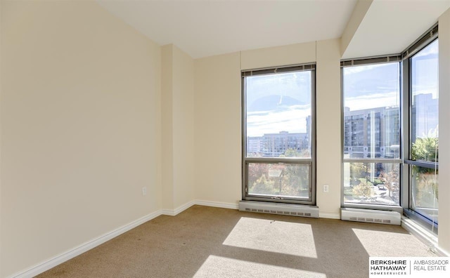 view of carpeted empty room