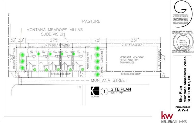 1450 Montana St, Superior, NE 68978 - map of parcels