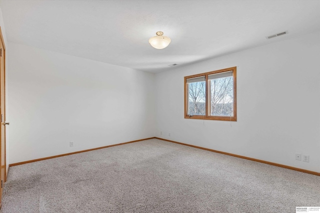 view of carpeted empty room