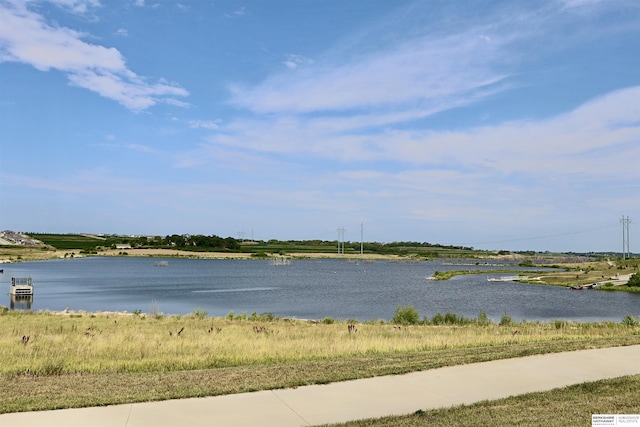 view of water feature