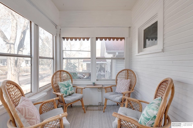 view of sunroom