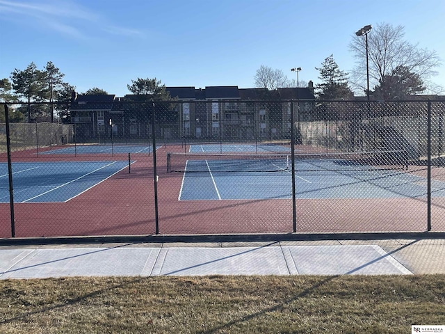 view of sport court