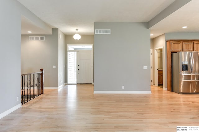 entryway featuring light hardwood / wood-style floors