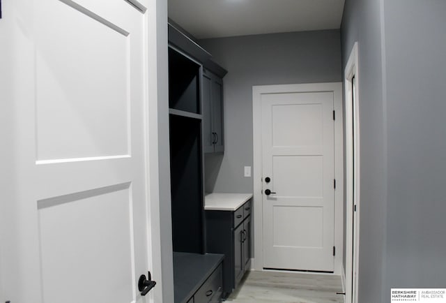 interior space featuring light hardwood / wood-style floors